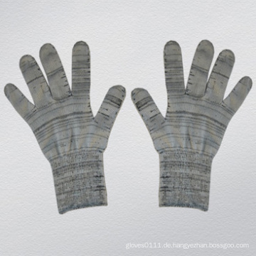 Gestrickter grauer Baumwoll- / Polyester-Baumwollarbeits-Handschuh-2410 der Schnur-7g